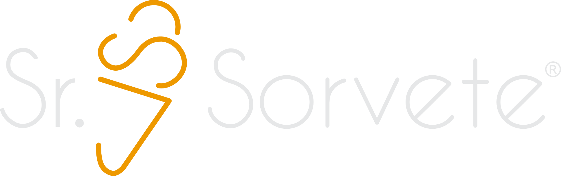 Logotipo Sr. Sorvete Branco ®